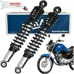 Combo Par Amortecedores Cg Titan Fan 150 2004 A 2016 Original Nakata e Graxa