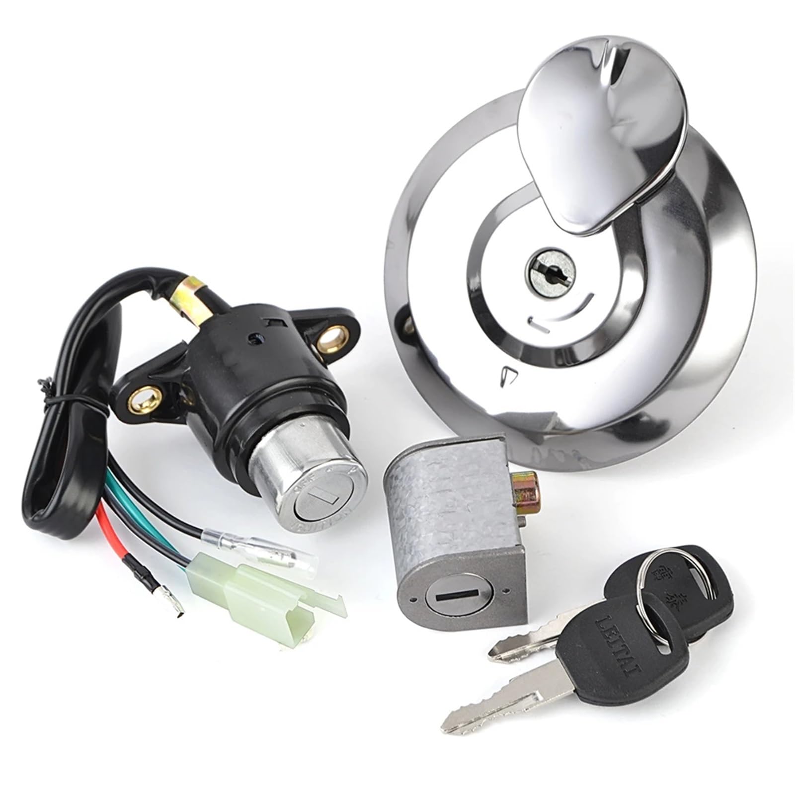 Moto Chiave Accensione Compatibile Con CM125 1987-1999 Set Di Interruttori Di Accensione Per Motociclette Set Chiavi Blocco Dell'interruttore Accensione Interruttore Di Avviamento A Cilindro