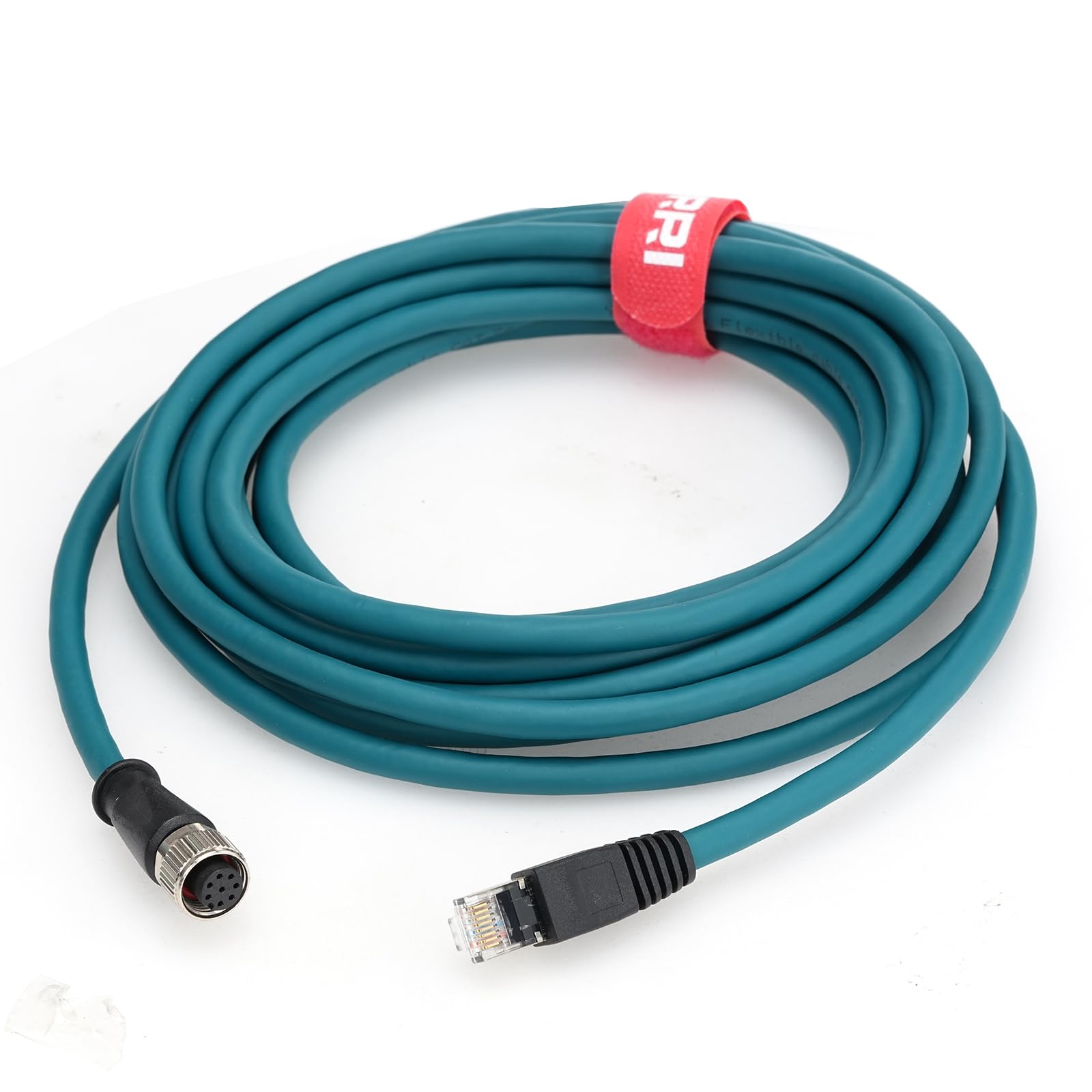 Cavo di interfaccia Cat6a da 8 pin M12 A-Code femmina a RJ45 Gigabit Ethernet per telecamera industriale (15 m)