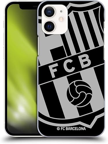 Head Case Designs Officially Licensed FC Barcelona Oversized Crest Hard Back Case Compatible with Apple iPhone 12 Mini
