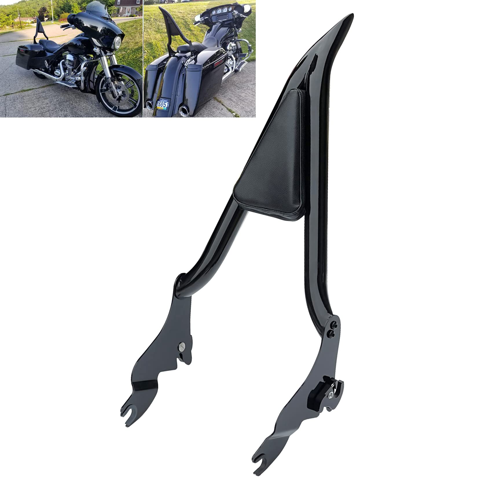 Photo 1 of Detachable Rear Passenger 26" Sissy Bar Backrest with Pad Fit for Harley Touring Road King Road Glide Street Glide 2009-2022