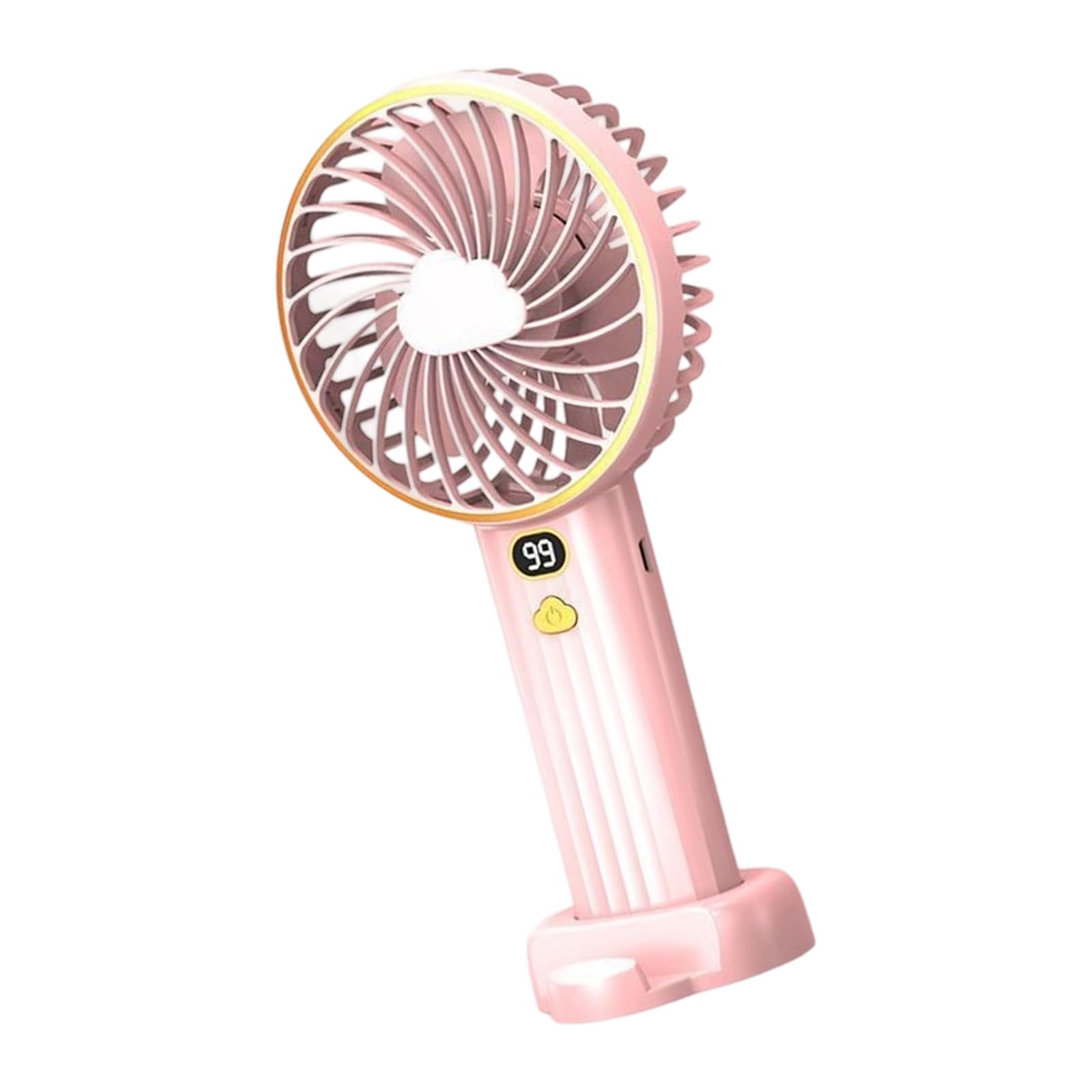 Uqezagpa B Desktop Digital Display Cooling Fan 6000Mah Desk And Table Texture For Outdoor Camping Use Portable Fan For Outdoor Travel