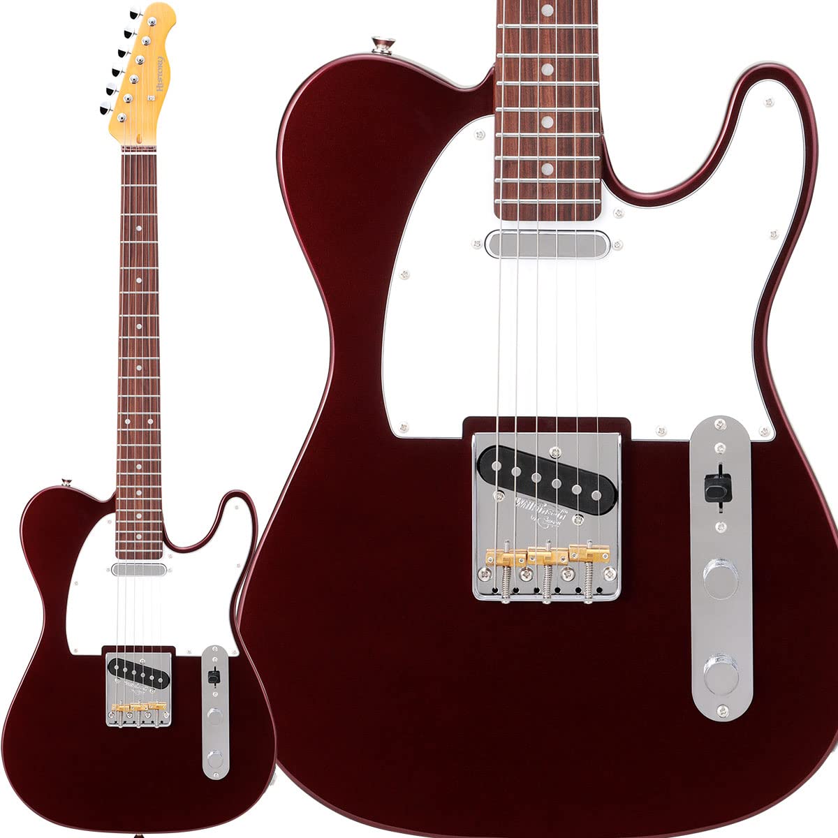 Amazon | HISTORY HTL-Performance Bordeaux Red ハムバッカー切替可能 
