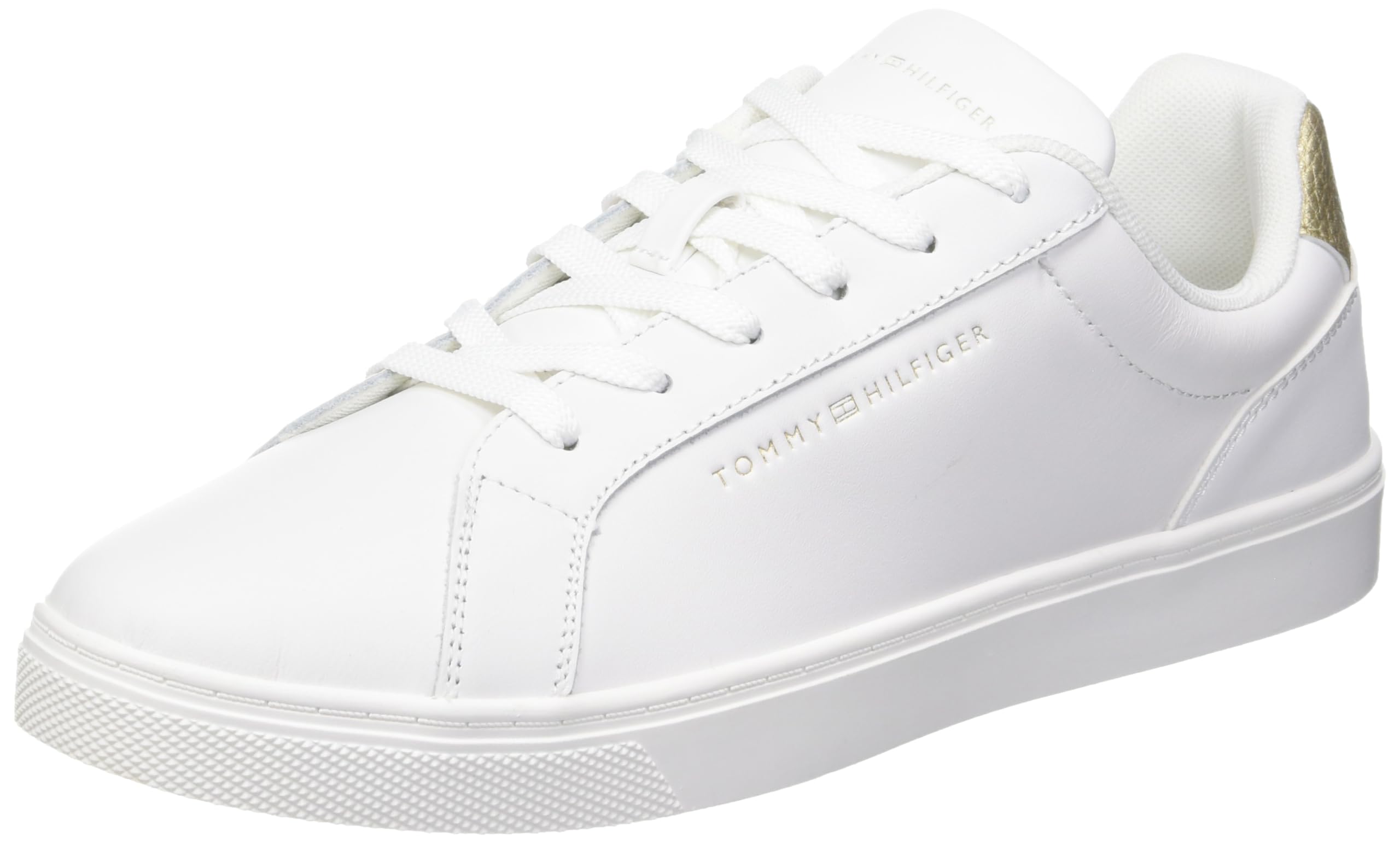 Tommy Hilfiger Essential Cupsole Sneaker Gold Fw0fw07869, Zapatilla con Suela Mujer