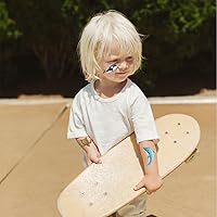 Vista 5 de Tatuajes temporales de animales marinos con purpurina para niños, más de 120 tatuajes falsos de animales oceánicos de dibujos animados para niñas