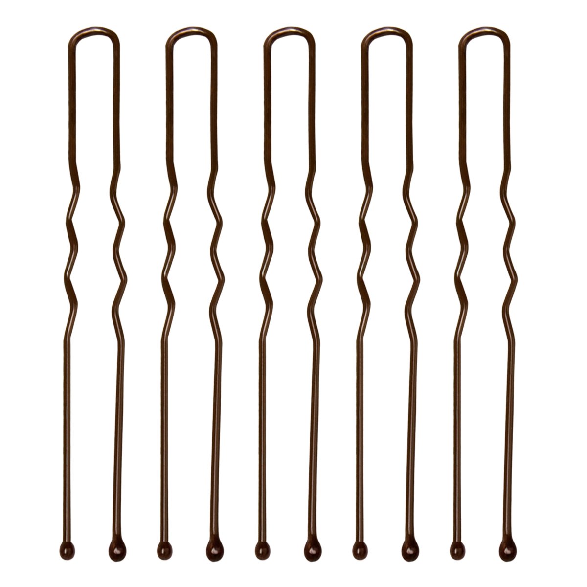 Cavetee 200 Pack Bobby Pins U Hair Pins with Storage Box for Women and Girls Salon Hairdresser, Brown Coffee