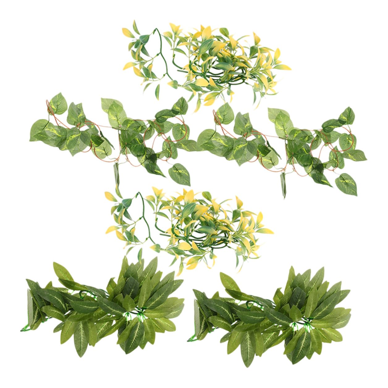 Plantes de terrarium pour reptiles suspendues en plastique pour cage arboricole