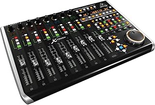 Behringer X-TOUCH Universal Control Surface with 9 Touch-Sensitive Motor Faders, LCD Scribble Strips and Ethernet/USB/MIDI Interface