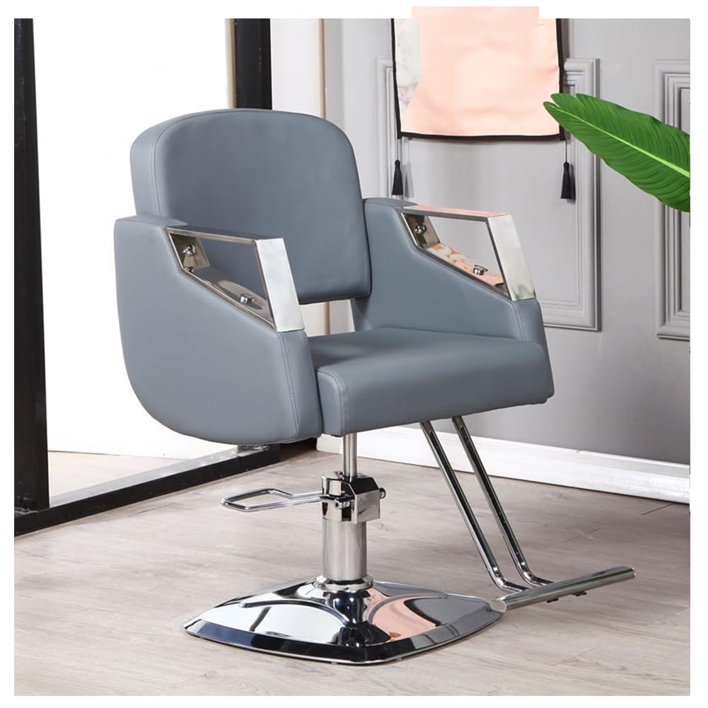 OZBMA Barber Stylist, Styling Heavy Duty Hydraulic Pump, 360° Swivel Hair Salon Chair with Footrest for Beauty Spa Shampoo, Max Load Weight 330 Lbs,D (F)
