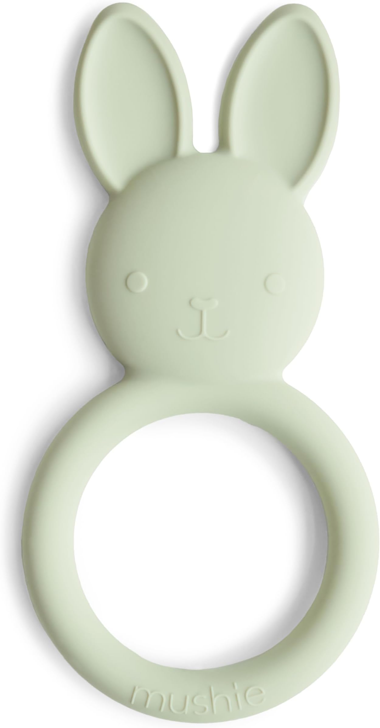 Silicone Baby Teether Shapes | 3+ Months | Easy Grip Soft Soothing Teething Toy | Irritated Gum Relief | Material: Food-Grade Silicone | Bunny (Sage)