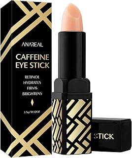 Caffeine Under Eye Balm: Hydrating Eye Brightener Stick Cream for Dark Circles & Puffiness, Anti-Wrinkle Korean Skincare Treatment, Instant Cooling Glow for Eyes, Face & Bags