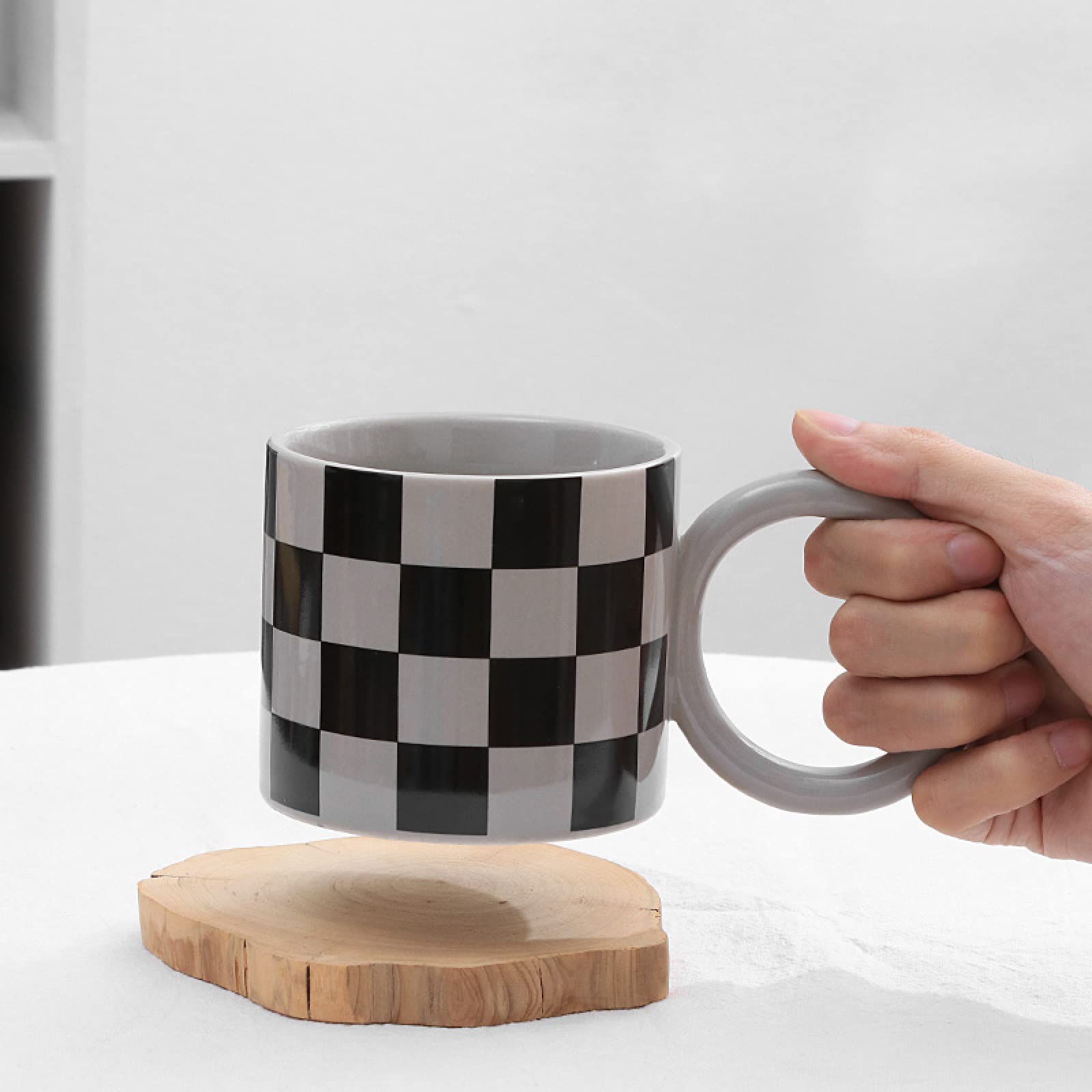 Tazza da caffè in ceramica artigianale Tazza da tè scozzese nera Tazza da caffè in ceramica Tazza Regalo per ufficio e casa