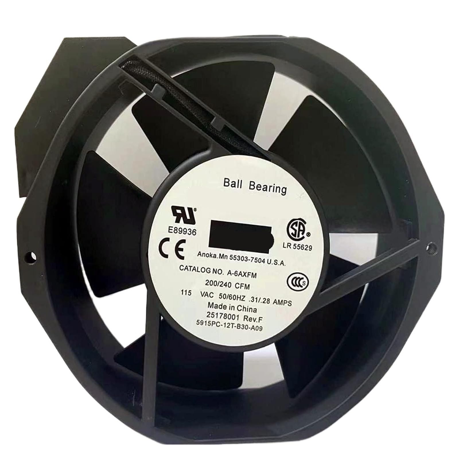 YMUGUEGH 5915PC-12T-B30-B50-A00 5915PC-12T-B30-A09 5915PC-12W-B30 Fan(5915PC-12T-B30)