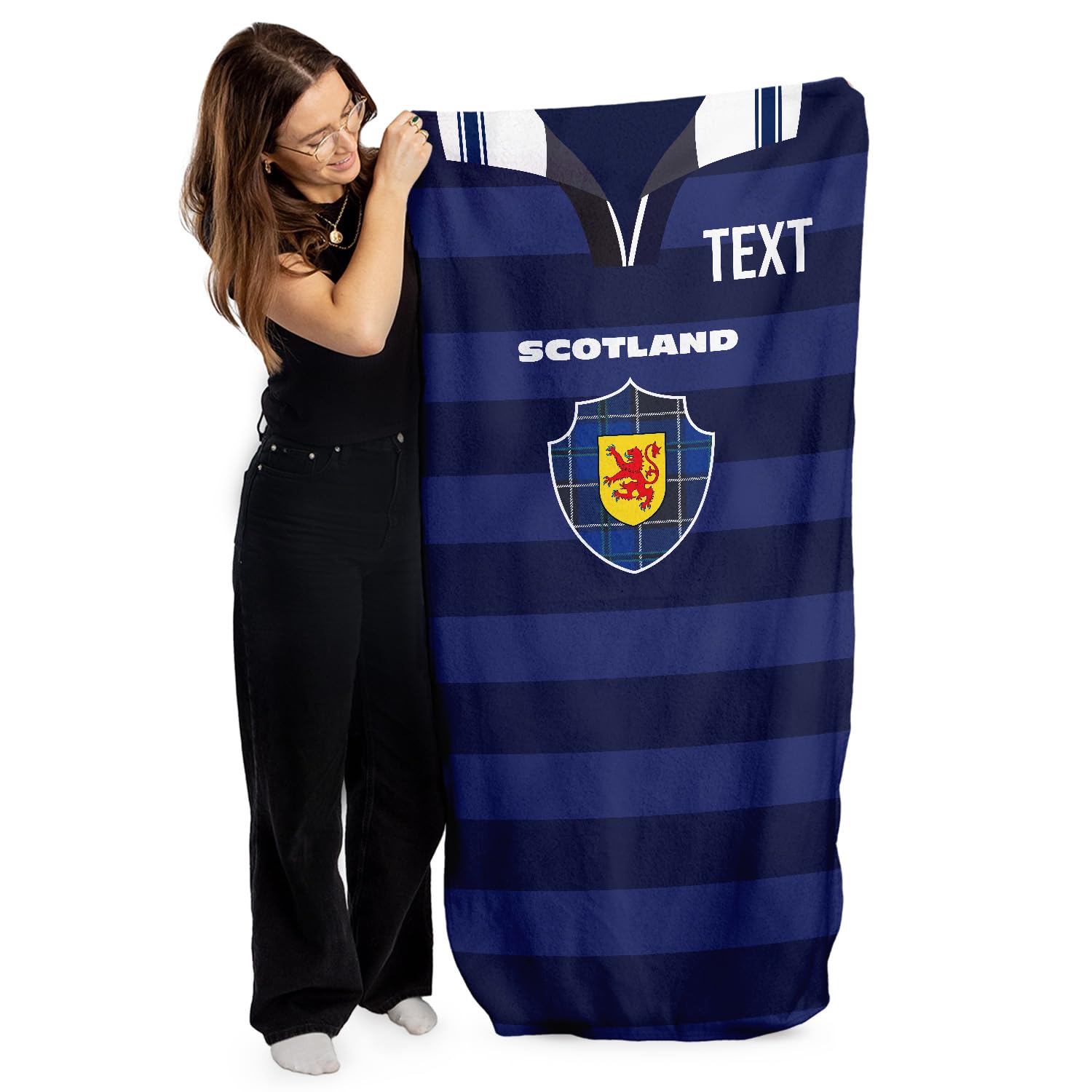 British Made Gifts Multicoloured Personalised Scotland Football Towel - 1998 Home - Microfibre Retro Beach Towel - 150Cm X 75Cm - 2026