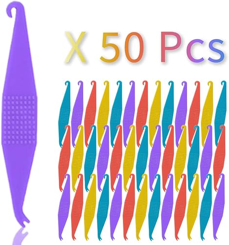 Paquete de 50 soportes de goma para herramientas dentales de goma elásticas para aparatos ortopédicos desechables de plástico ortodóncia (50
