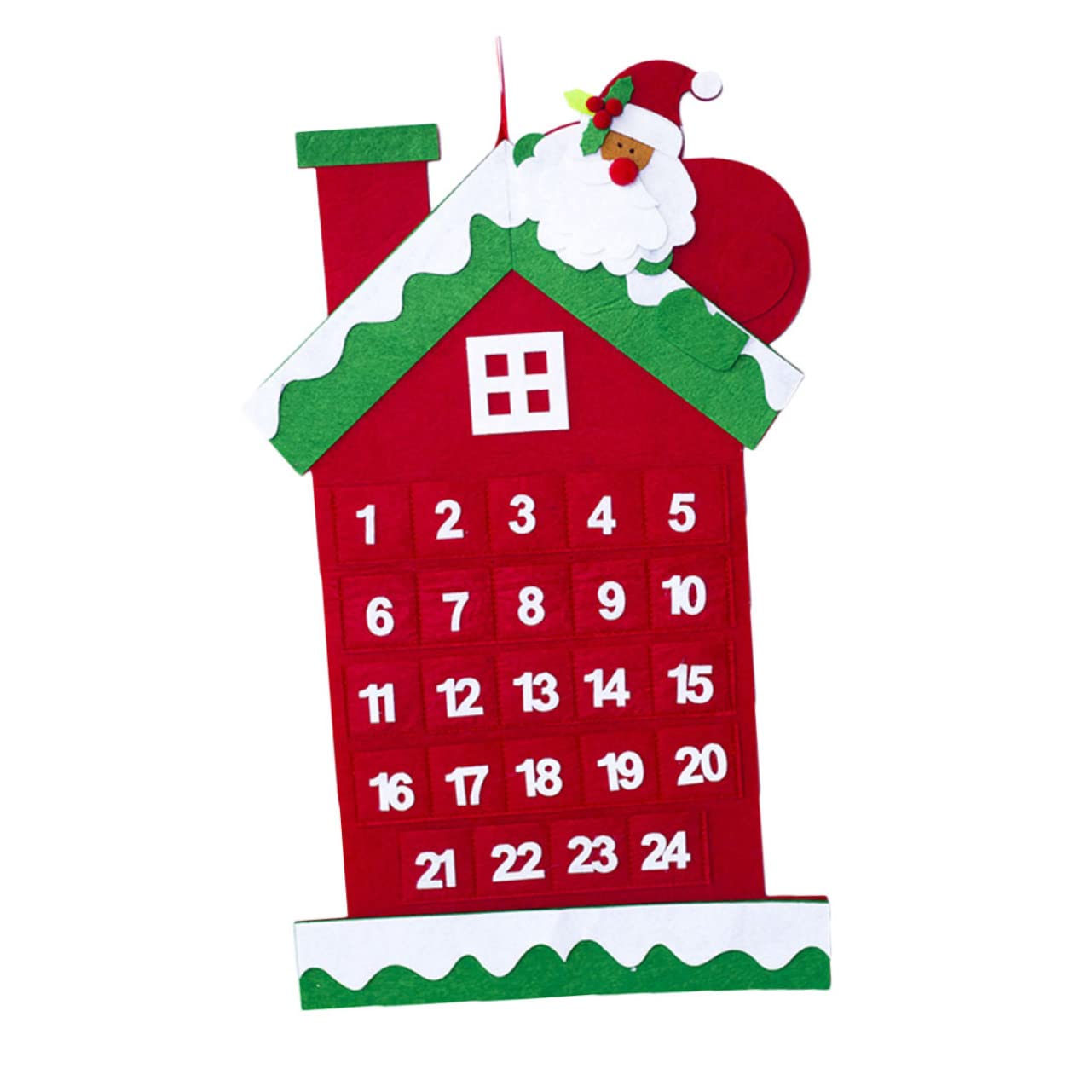 IMIKEYA 3 Stücke Kalender Tage Dekorative Filz Adventskalender für Weihnachten Hängende