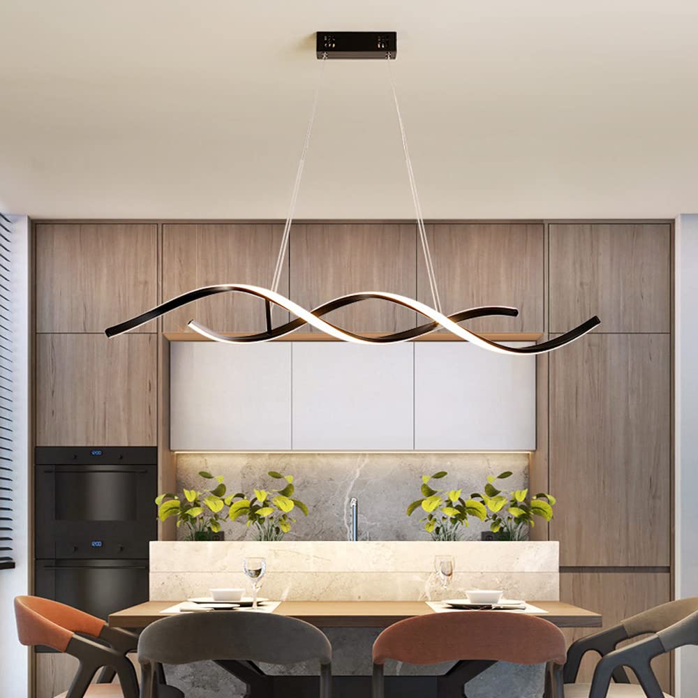 Luminaire suspendu connecté pour salle à manger et îlot de cuisine