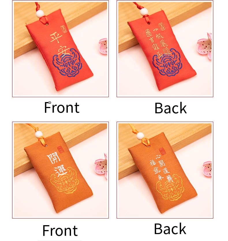 Miniatura 7 de Sal espiritual con bolsita, bolsa de sal espiritual para dinero, collar budista espiritual con bolsa de sal, talismán chino clásico, bendición