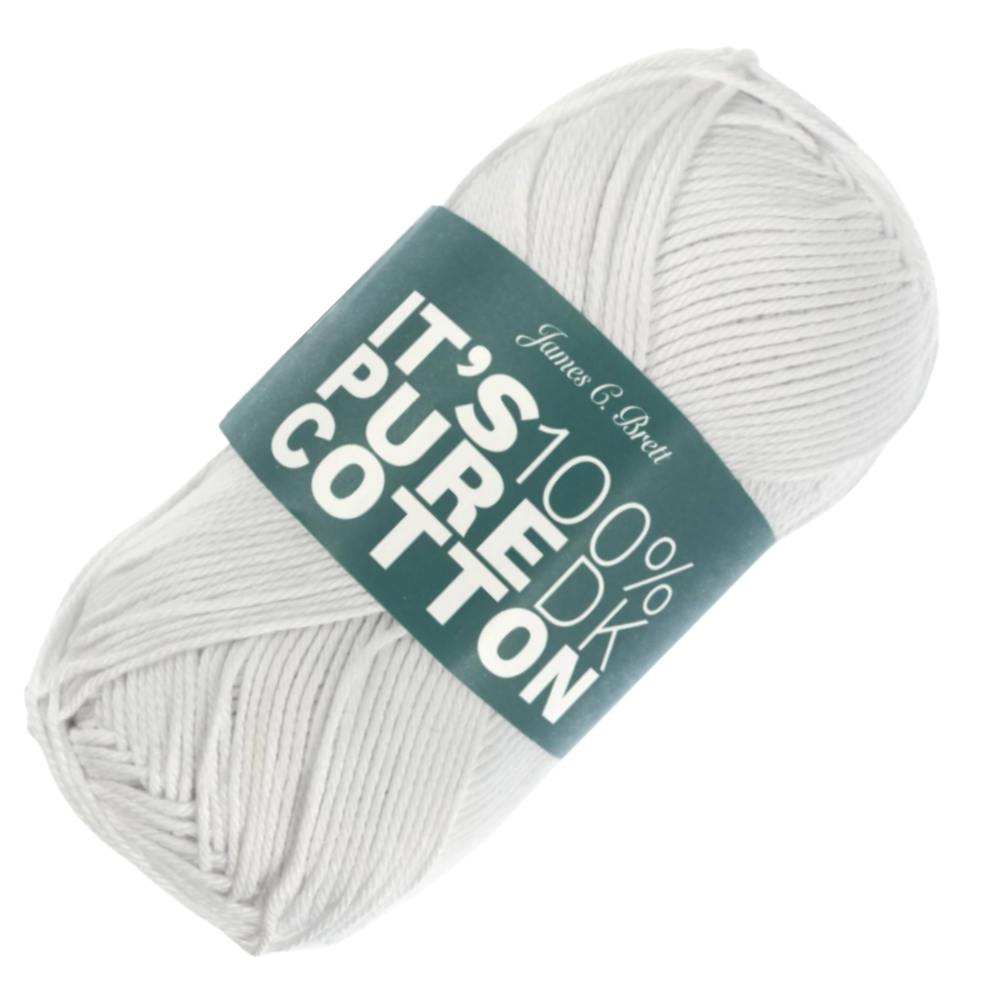 It's Pure Cotton DK 100g - James C Brett - 100% Cotton Soft Breathable Double Knitting Yarn for Knitting and Crochet (IC04 - White) — image 1