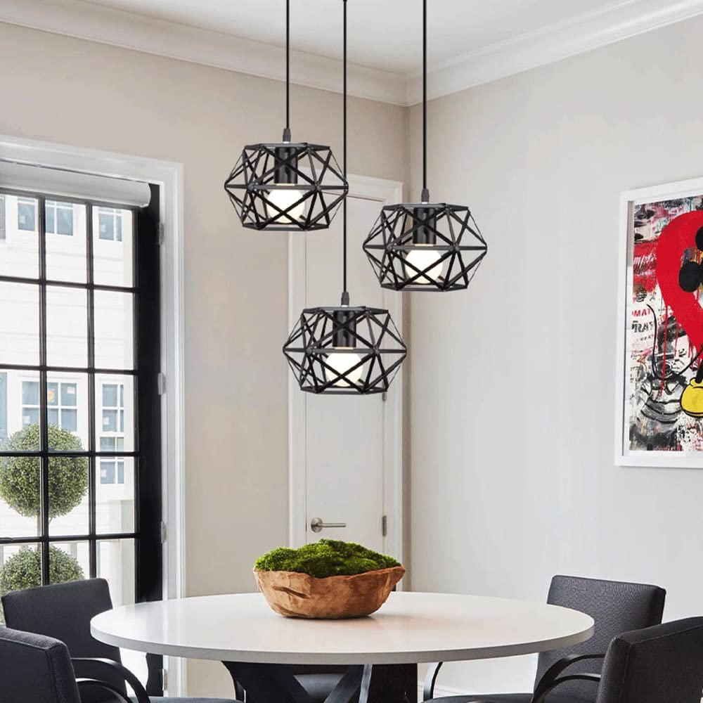 RCIDOS Luces Colgantes Vintage Simplicidad Lámpara Suspensión De Metal Industrial Luces Colgantes Elegantes Personalizadas Accesorio Iluminación De Techo Pequeño Retro Pastoral para Sala Estar,