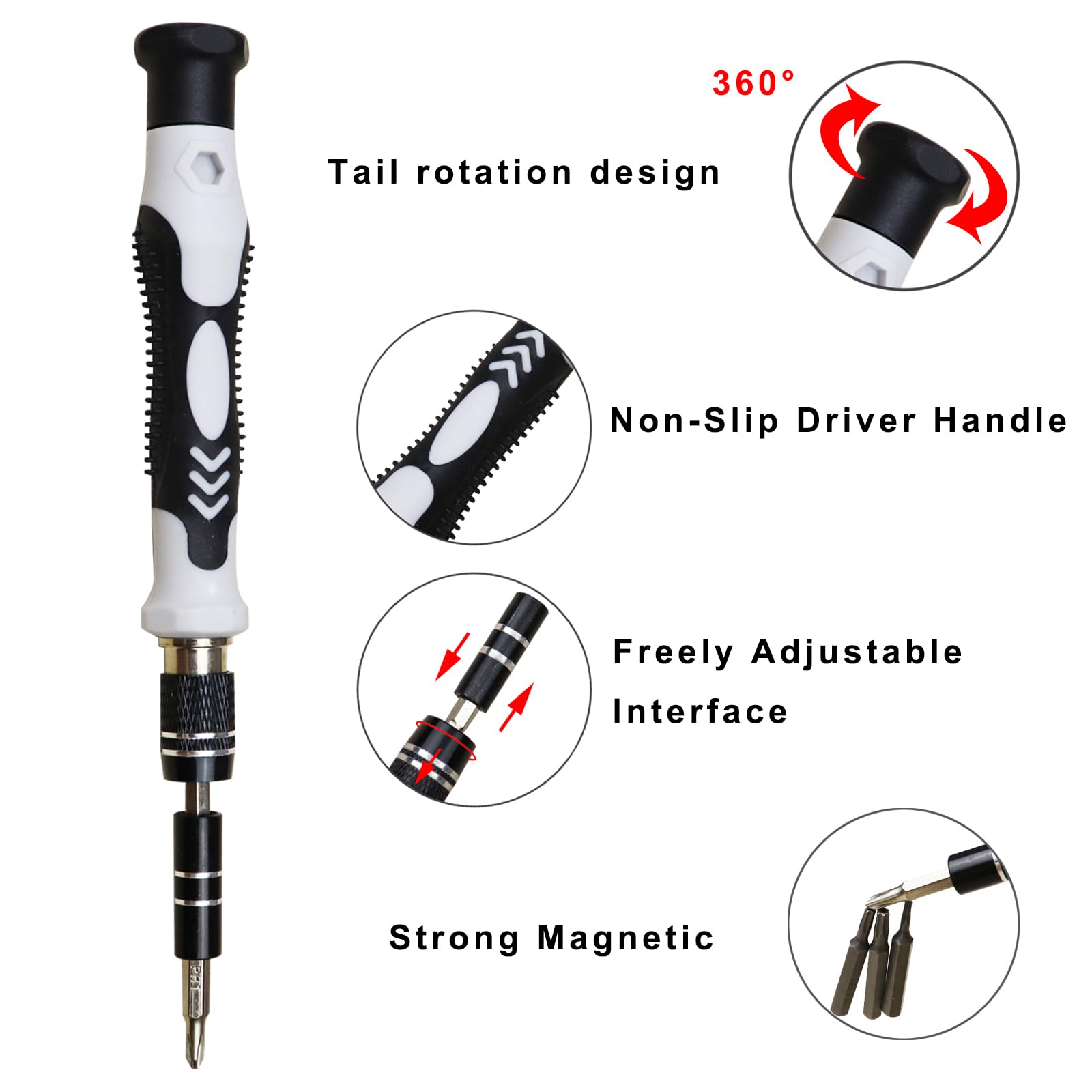 Ensemble de tournevis de précision 122 en 1 magnétique professionnel pour réparation d'ordinateur, petit tournevis électronique pour téléphone, PC, montre, console de jeu, tablette, appareil
