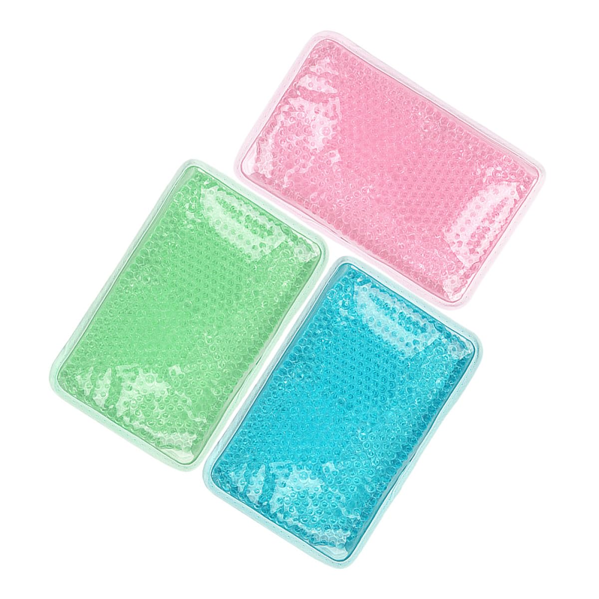 Gel Kälte und Wärmekompressen zur Schmerzlinderung und Kältetherapie Wiederverwendbare 3 Stück mit PVC Hülle für Nacken und Schultern