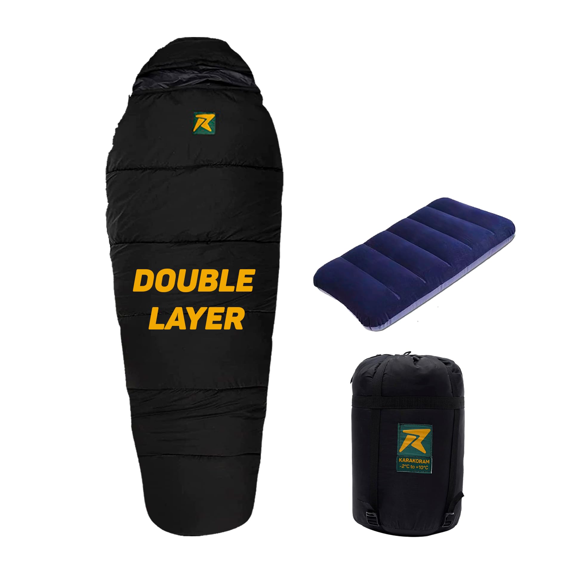 Rocksport Sleeping Bag for Camping -2°C to 10°C with Fur Liner for Extra Warmth Ideal Sleeping Bags for Adults l Free Air Pillow & Adventure Pass (B0CQG8RJ7D) Amazon Price History, Amazon Price Tracker