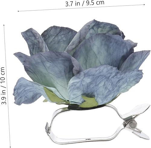 Miniatura 5 de Artibetter Cortinas con lazo trasero, 4 piezas, clip de cortina, hebilla de cortina blanca, clips de metal para niños, fuerza magnética, para