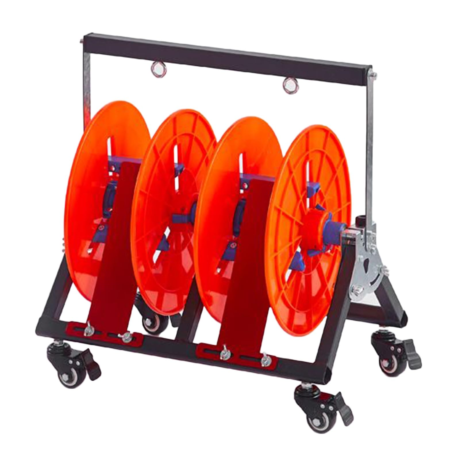 Soporte de acero al carbono plegable para 2 carretes de cordón