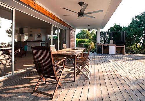 Miniatura 5 de Big Ass Fans Ventilador de techo inteligente es6 - Uso interior y exterior cubierto - Diseño ligero - Acabado contemporáneo con soporte de varilla