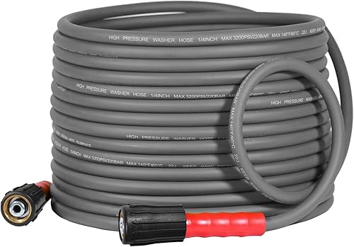 Miniatura 10 de YAMATIC Manguera flexible superior para lavadora a presión de 50 pies y 14 pulgadas, resistente a las torceduras, repuesto para Flexzilla Uberflex