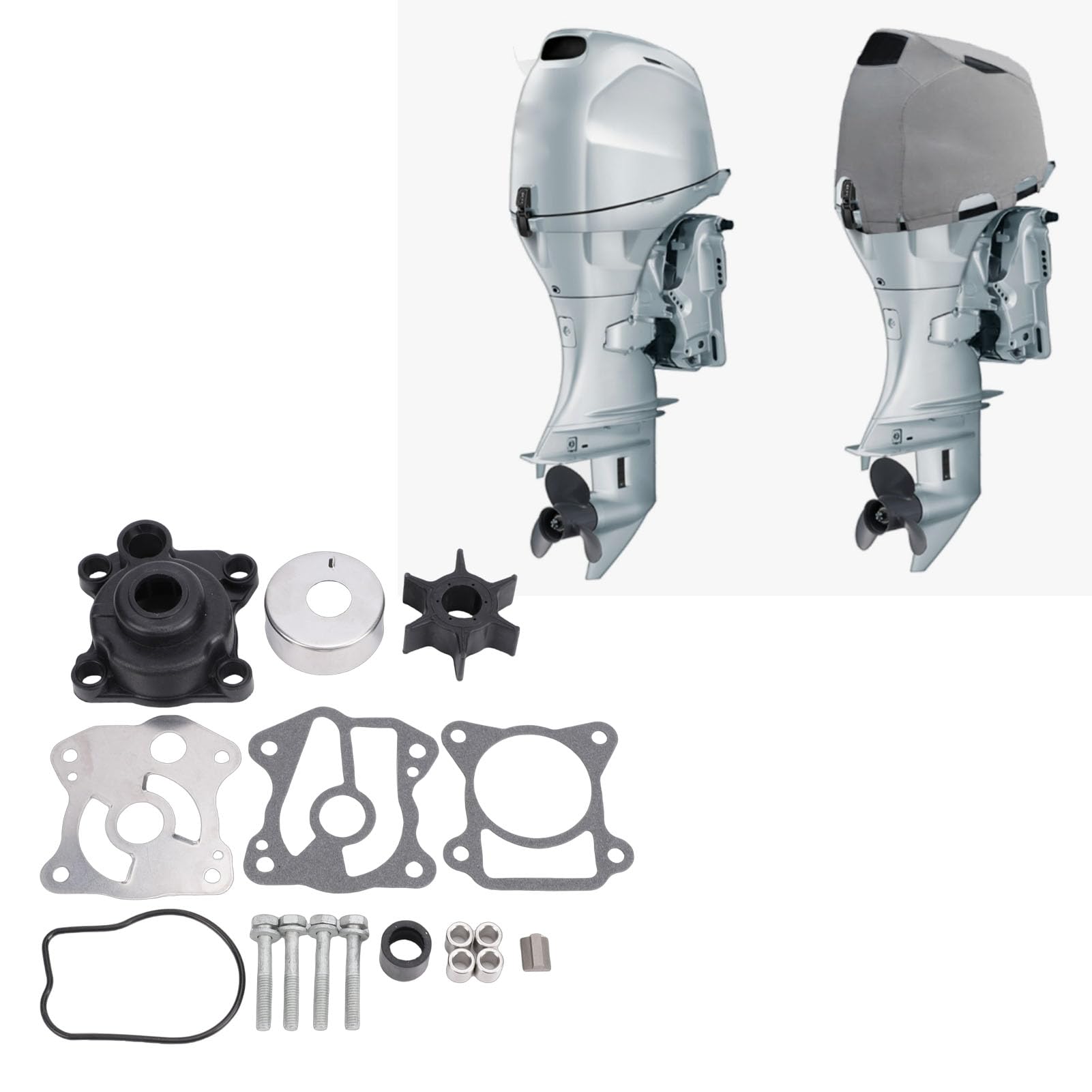 Kit de reparación del impulsor de la bomba de agua para motores fuera de borda DriKou — Repuesto 06193 ZV5 020 para modelos BF40A, BF50A, BF40D y BF50D (40 y 50 caballos de fuerza)