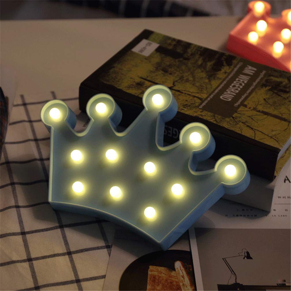 Ulalaza LED Night Lights Battery Operated LED Marquee Sign Decorative Moon Cloud Star Lamps for Home Decor