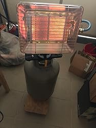 ROTHENBERGER Chauffage Gaz à Infrarouge - Radiateur Gaz Avec Allumage Piézo, Régulateur Et Tuyau - Pour Bouteille Propane 5kg Ou 11kg - Idéal Terrasse, Camping, Garage