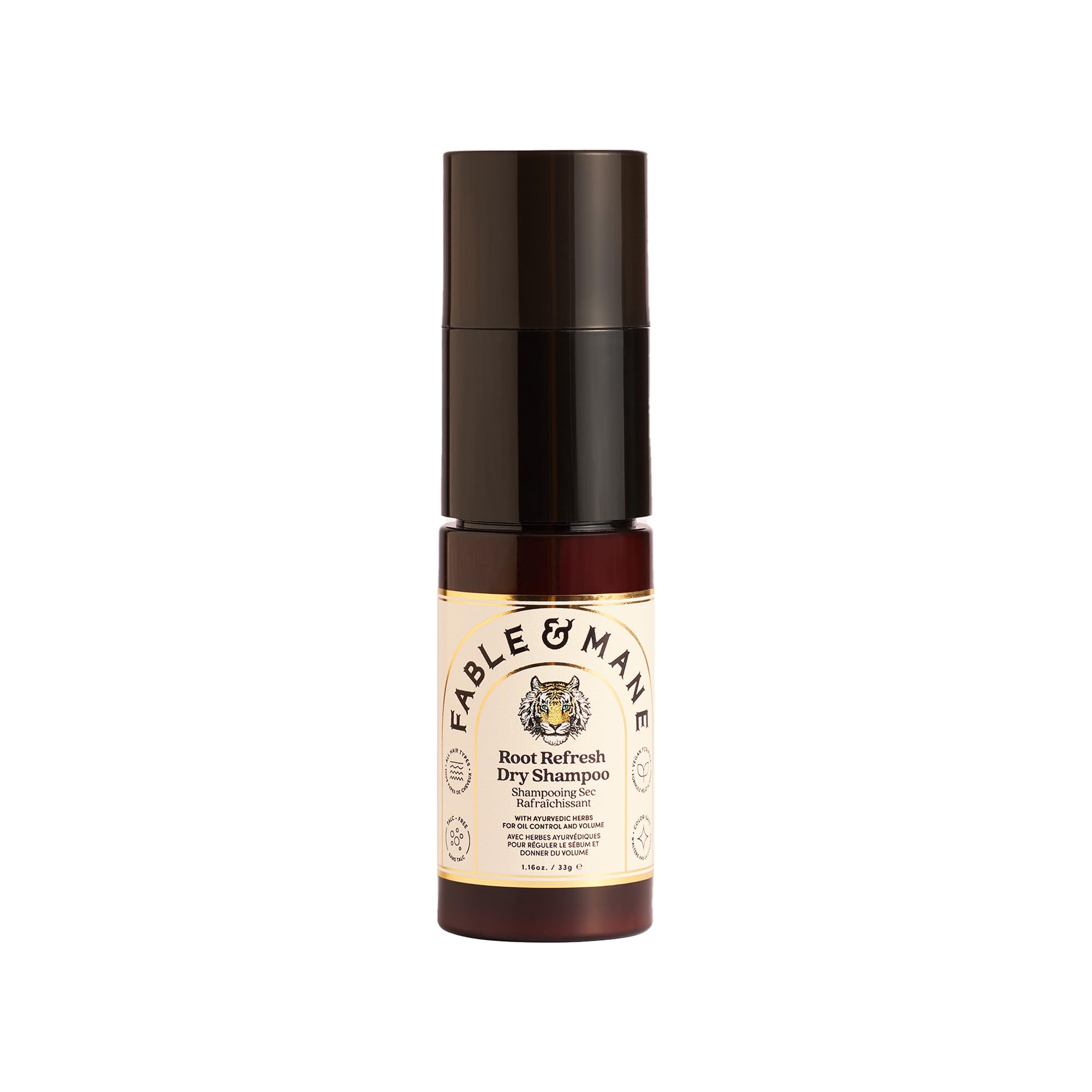 Fable & Mane Root Refresh Dry Shampoo, For Clean, Bouncy Hair and Refreshed Roots. Talc-free with Rosemary Extracts Absorbs Oil and Soothes Scalp