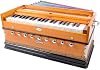 Harmonium BINA No.9 Indian Harmonium, 2024 Edition, 3 12 Octave, 9 Stops, 4 Additional Notes, Multi-fold Bellows, BINA Special Lead, Checked & Readjusted by Aakrati Musicals Safri, Natural Color