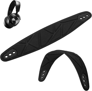 وسادة رأس بديلة لعصابة الرأس Arctis Nova7 متوافقة مع سماعات الرأس SteelSeries Arctis Nova 1 وArctis Nova 3 وArctis Nova 4 وArctis Nova 5 وArctis Nova 7 وArctis Nova Pro باللون الأسود
