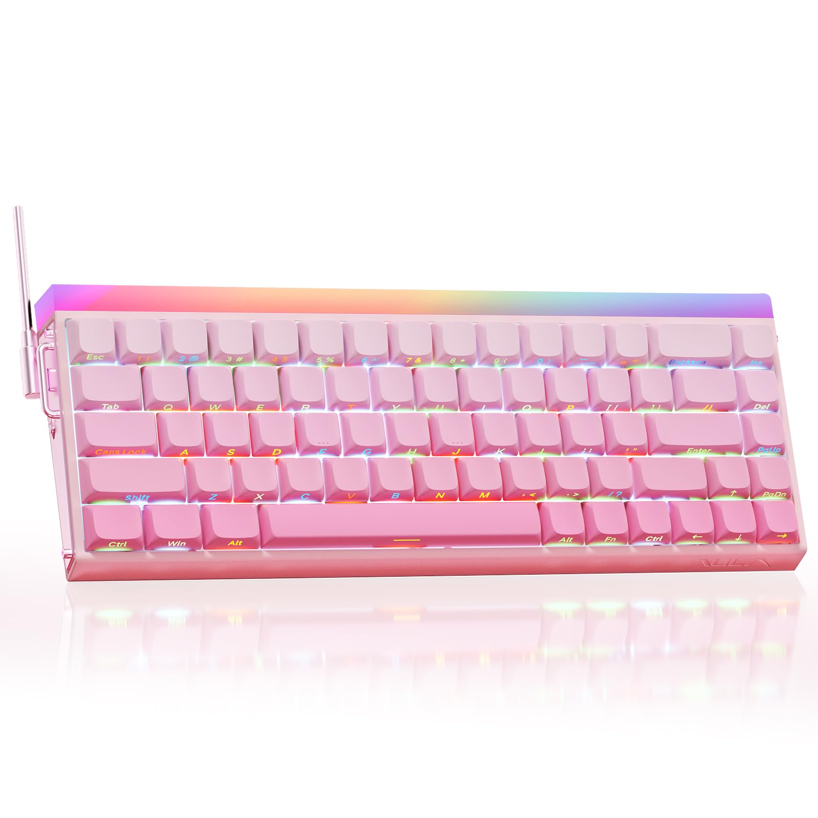 x AULA HERO 68HE Gaming Keyboard,Wired Mechanical Keyboards RGB Backlit Portable 68 Keys Hall Effect Magnetic Ultra-Compact 8K Hz Polling Rate MDA