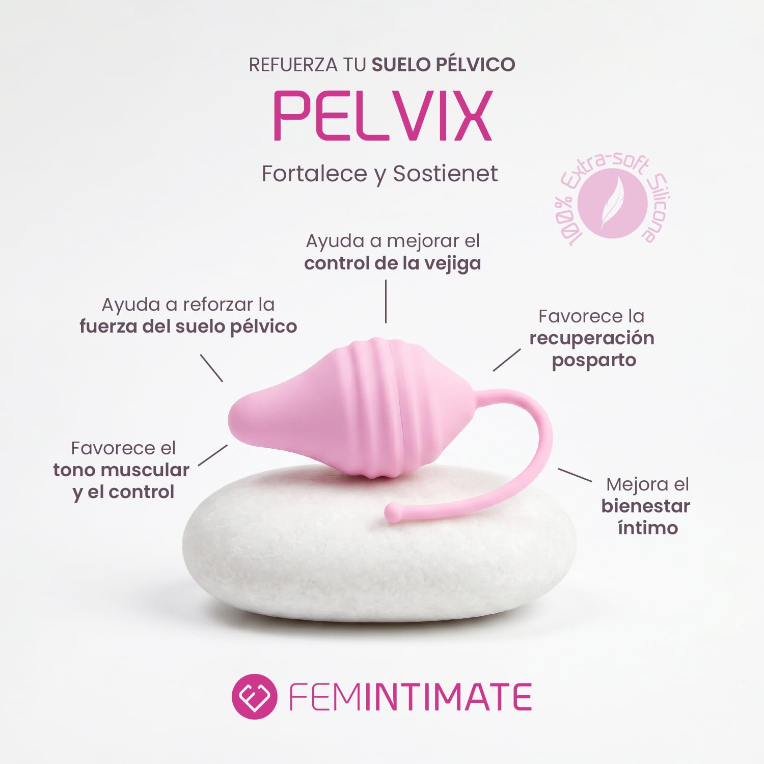 Pelvix – Ejercitador Suelo Pélvico con Pesas Progresivas – Entrenamiento Kegel – Fortalecimiento Muscular y Recuperación Postparto – Método Clínicamente Evaluado