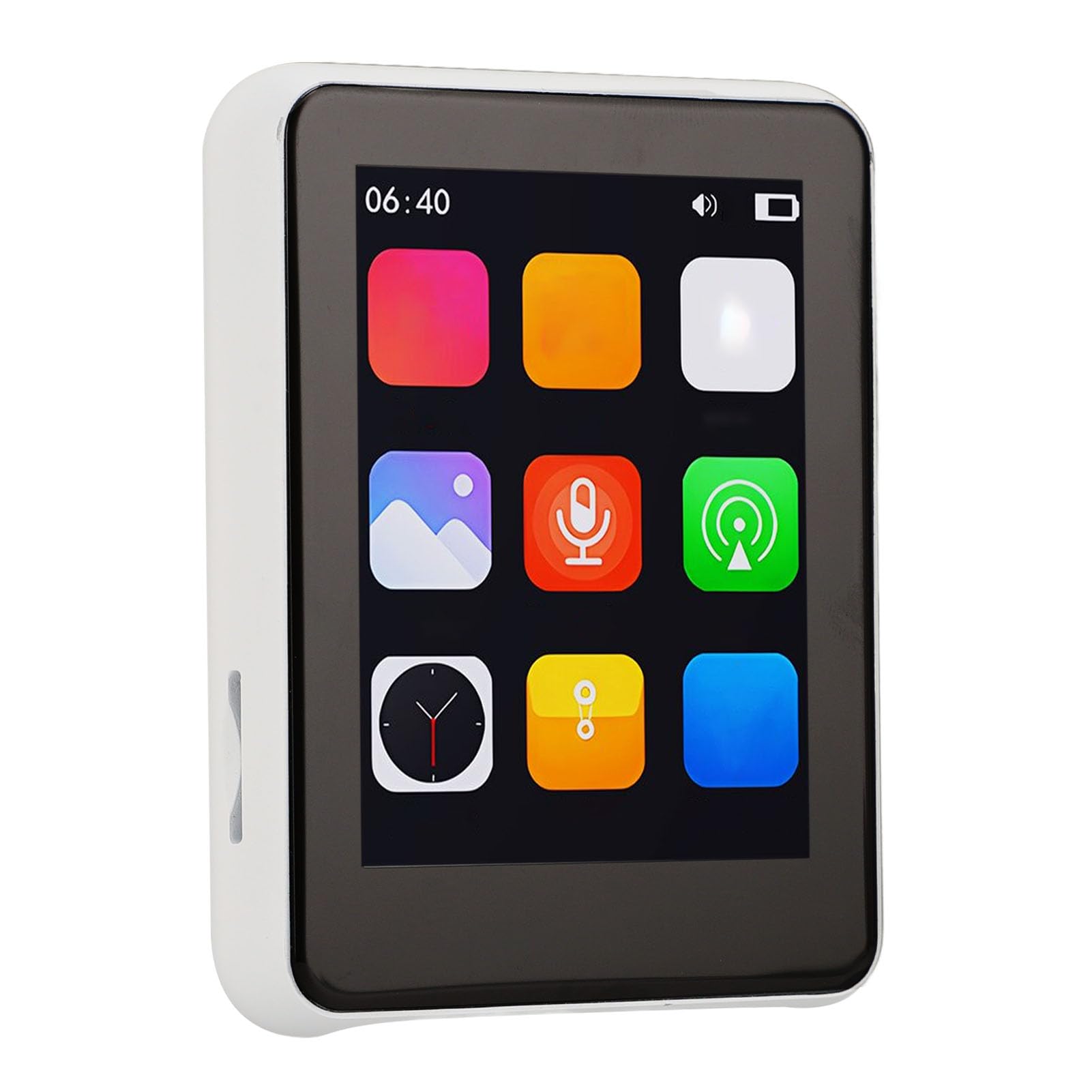 Cocoarm Lettore MP3 64GB con Altoparlante, Touch Screen 2,4in HiFi (WHITE)