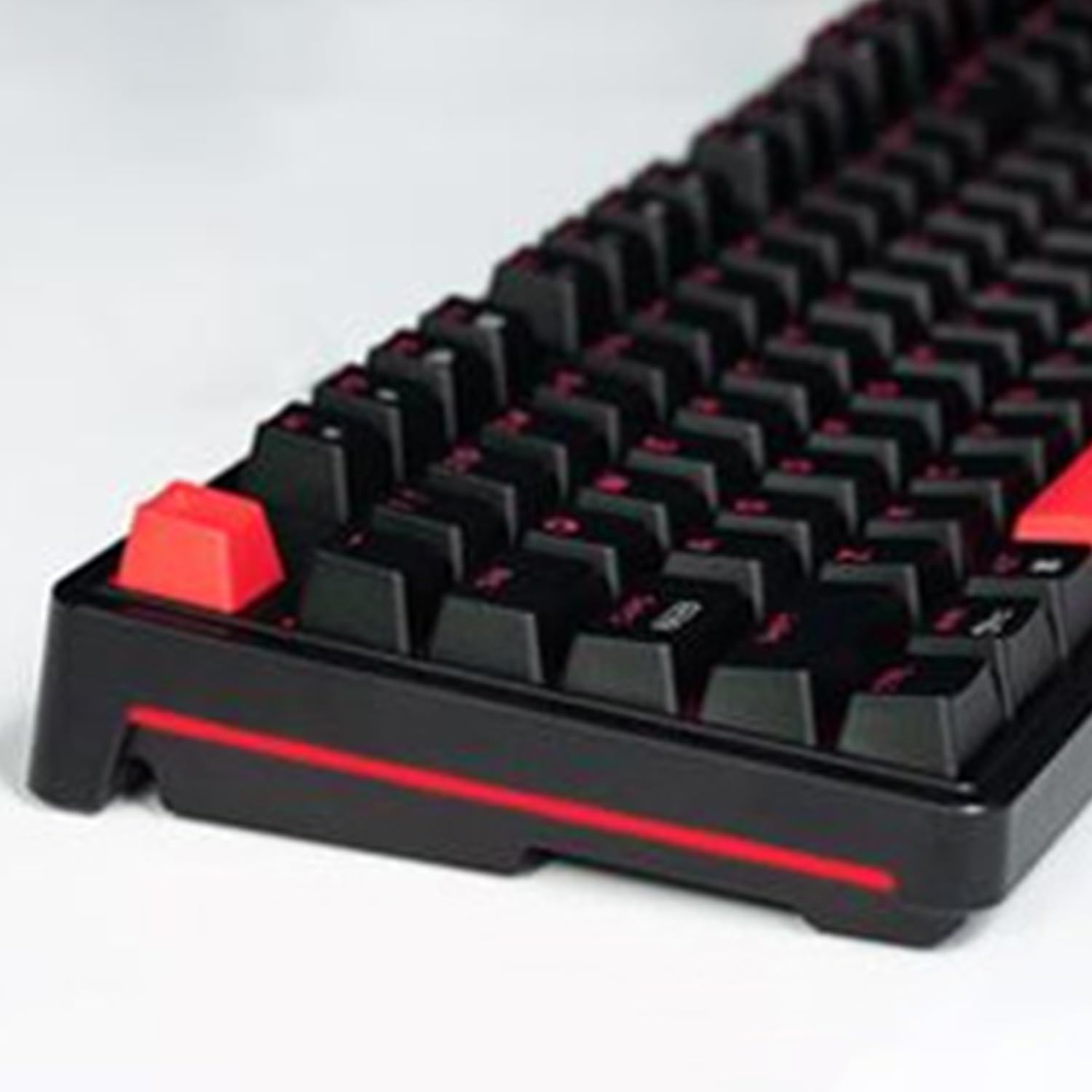 Keychron C3 Pro QMK/Via Clavier Mécanique Filaire, TKL 87 Touches Clavier de Jeu Commutateur Mécanique Rouge pour Mac/Windows/Linux (FR-Layout)