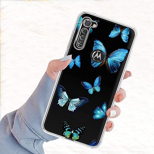 Miniatura 6 de Funda para Moto G Stylus 2020, Motorola G Stylus para niñas y mujeres, transparente, delgada, a prueba de golpes, de goma de poliuretano