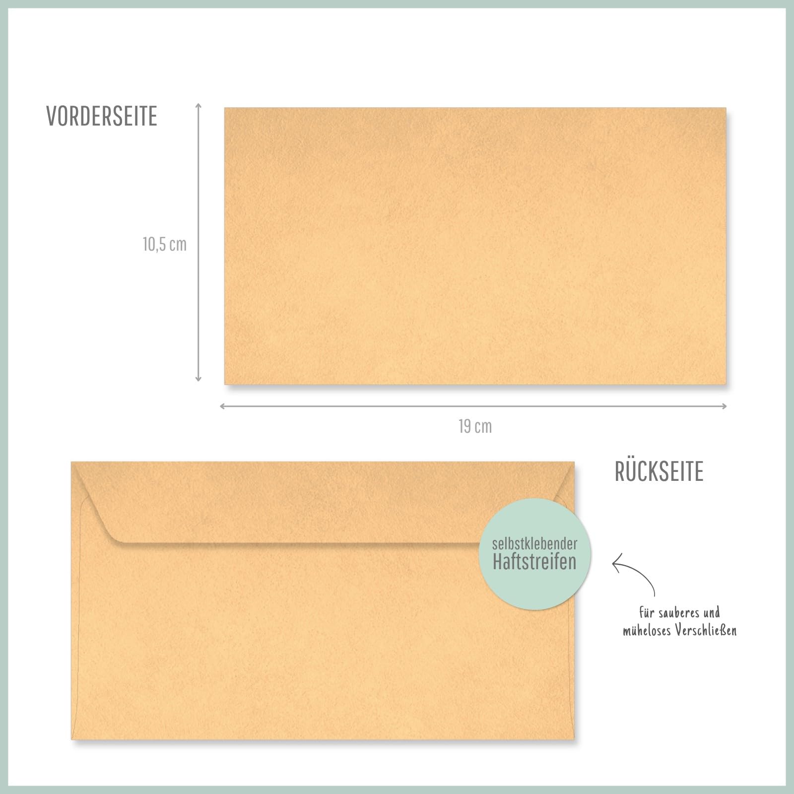 Gutschein-Set. 100x Gutschein + Kuvert. Für Konditorei Bäckerei. Blanko zum Selberausfüllen.