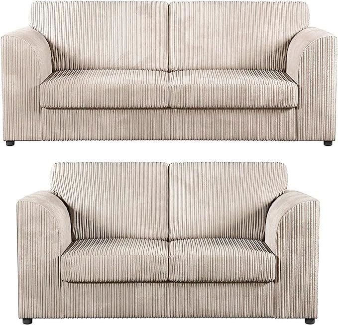 Sofa Selection Jumbo Cord 3+2Seater Sofa Set Redefining Comfort and