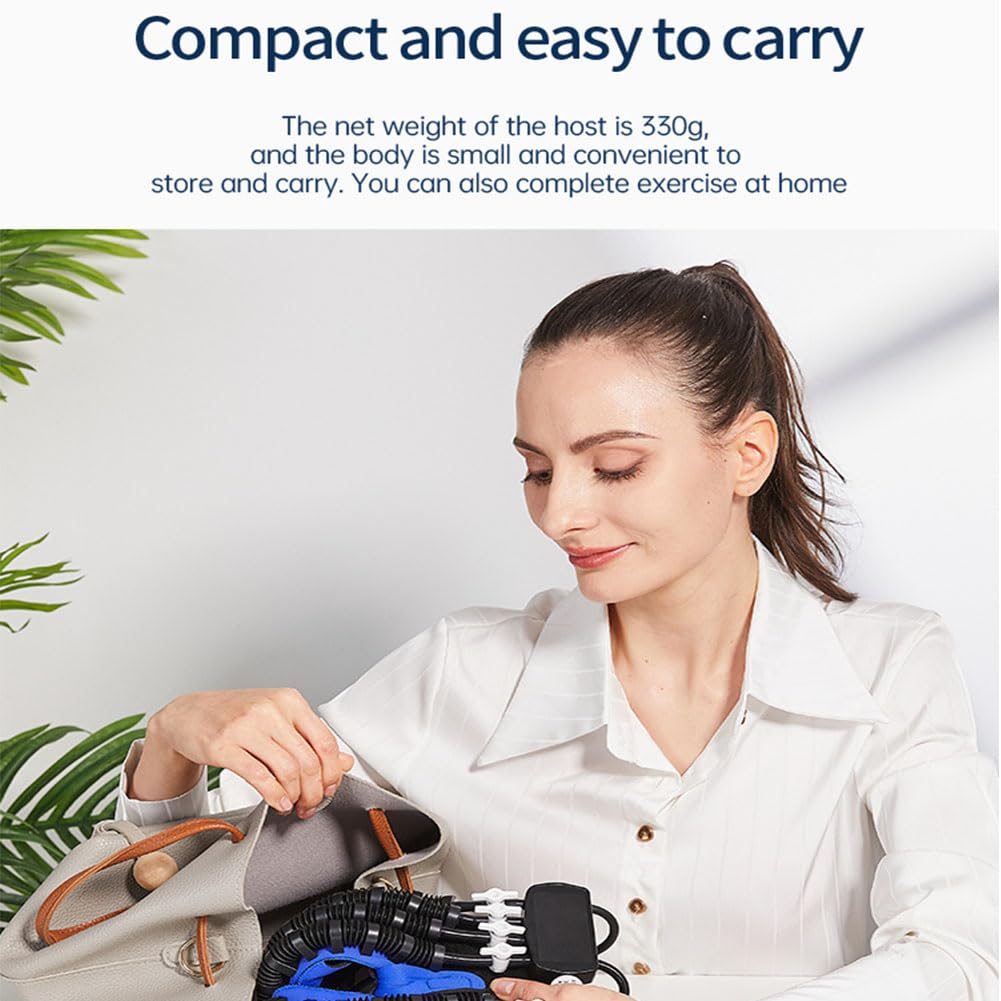 Rehabilitation Robot Gloves, Dispositivo fisioterapico per la Riabilitazione della rigidità della Mano, Adatti a pazienti con paralisi cerebrale, artrite e IC(Size:XL,Color:Blu (Mano Destra))