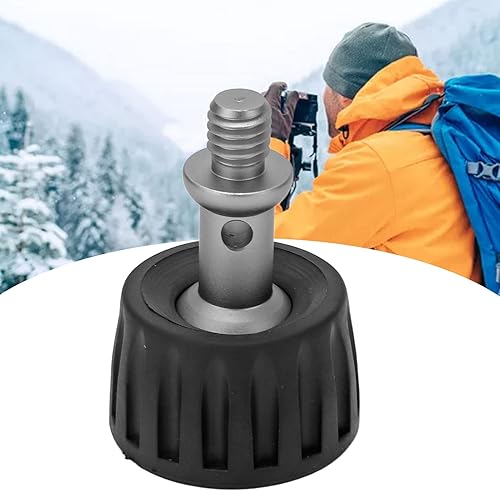 Miniatura 5 de Pies de goma 1.457 in de goma monopie pie pad base grande acero inoxidable trípode pie 38in hilo