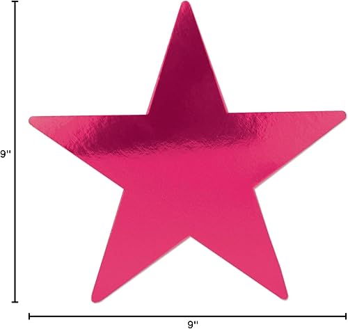 Vista 4 de Beistle 72-Pack Foil Gold Star Cutouts, Awards Night Party Decorations for Festive Celebrations, Starry Theme Decor for Wall & Table, 5