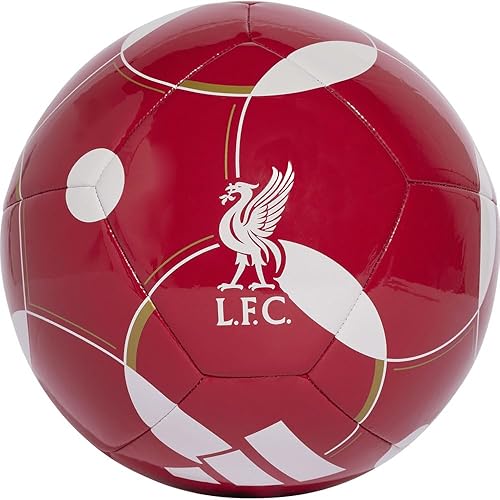 adidas Balón de fútbol unisex del Liverpool FC Home Club para adultos, rojo fresablancodorado intenso, 5