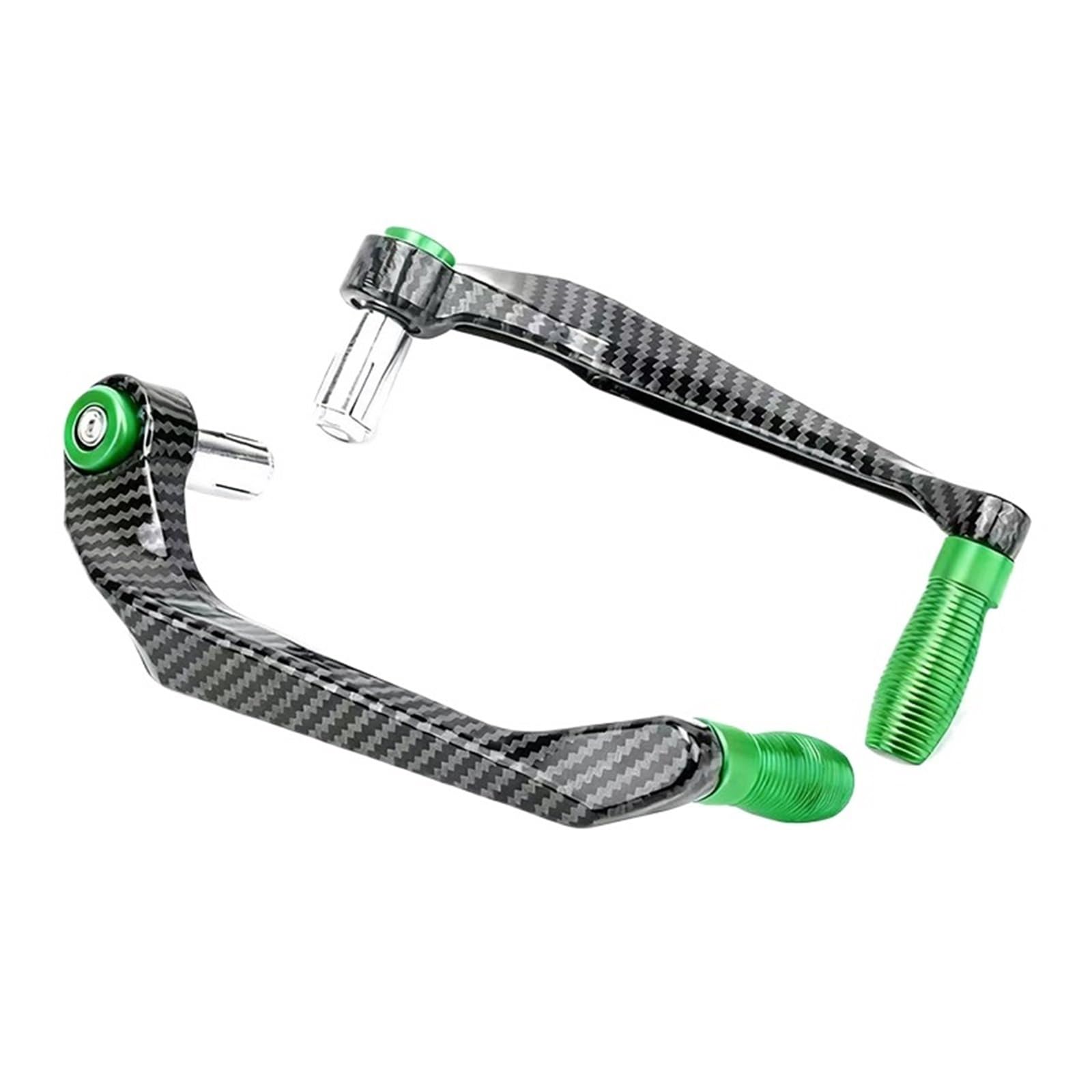 7/8" Motorcycle Brake Lever Guard Handlebar Protector Clutch Handguard Bow For Sport Street Bike Scooter(Green)