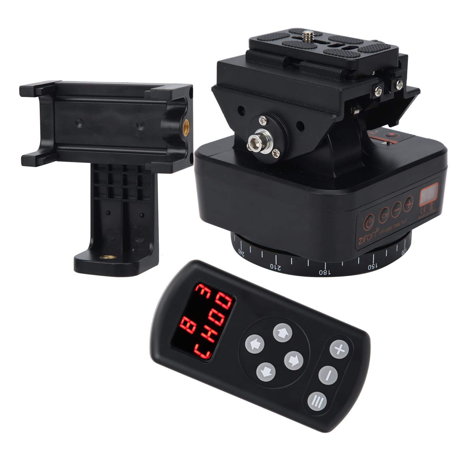 YT1000 Cámara de Control Remoto Inalámbrico con Cabeza de Bola Eléctrica Panorámica Rotación de 360° para Grabación de Video Compatible con la Mayoría de Las Cámaras para Entusiastas de la